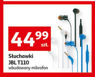 Słuchawki t110 niebieskie Jbl promocja