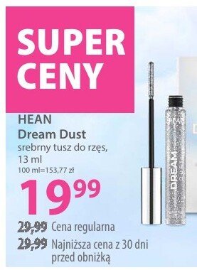 Tusz HEAN Dream Dust srebrny do rzęs promocja w Hebe