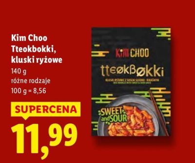 Tteokbokki kluski ryżowe 140 g promocja w Lidl
