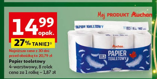 Papier toaletowy Auchan promocja w Auchan