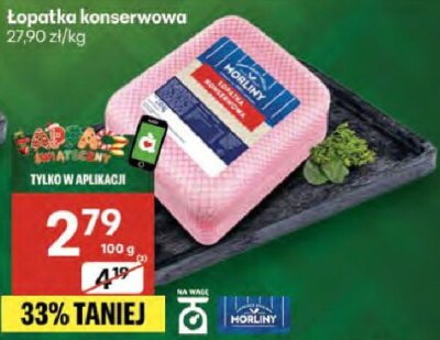 Łopatka konserwowa Morliny promocja w Delikatesy Centrum