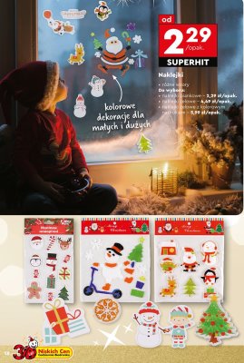 Naklejki żelowe z kolorowym nadrukiem promocja w Biedronka