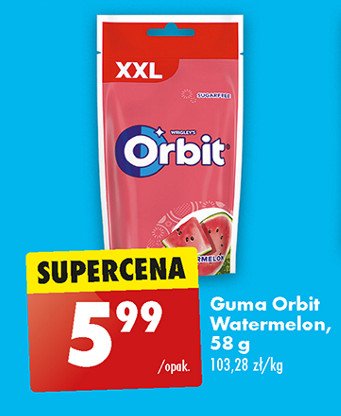 Guma do żucia watermelon saszetka Orbit xxl promocja