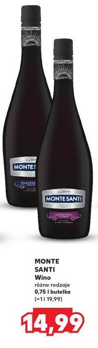 Wino Monte santi original promocja w Kaufland