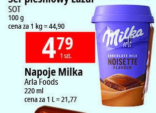 Napój chocolate noisette Milka promocja