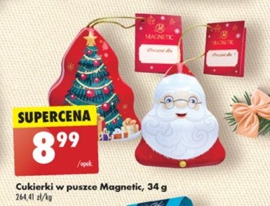 Cukierki w puszce choinka Magnetic promocja