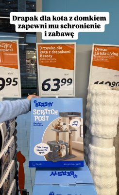 Drzewko dla kota z drapakami Beasty promocja w Action
