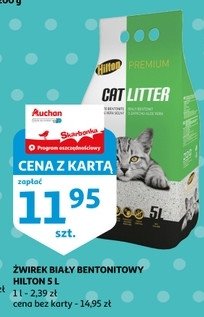 Żwirek bentonitowy aloe vera Hilton promocja