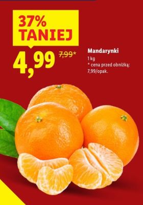 Mandarynki siatka Świeże jesz promocja w Lidl
