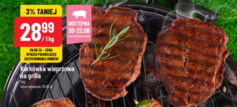 Karkówka wieprzowa na grill promocja