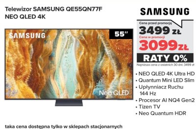 Telewizor QE55QN77F NEO QLED 4K 55'' promocja w NEONET