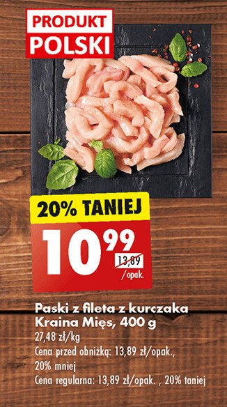 Paski z fileta kurczaka Kraina mięs promocja
