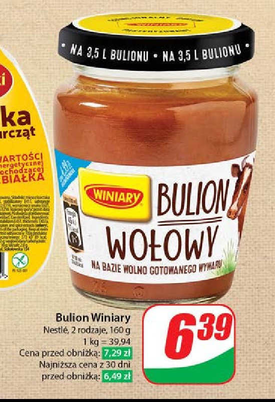 Bulion wołowy Winiary promocja w Dino