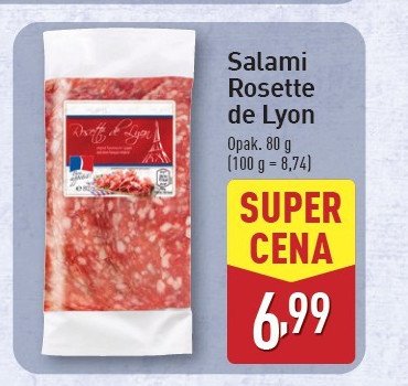 Salami rosette de lyon promocja w Aldi