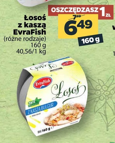 艁oso艣 z kasz膮 bulgur Evrafish promocja
