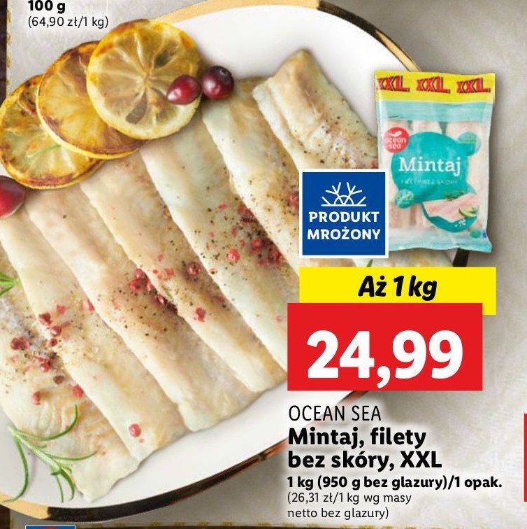 Filet z mintaja bez skóry Oceansea promocja