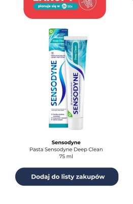Pasta do zębów Deep Clean promocja w Dino