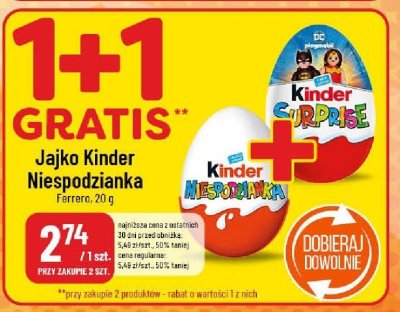 Jajko Kinder Niespodzianka promocja w POLOmarket