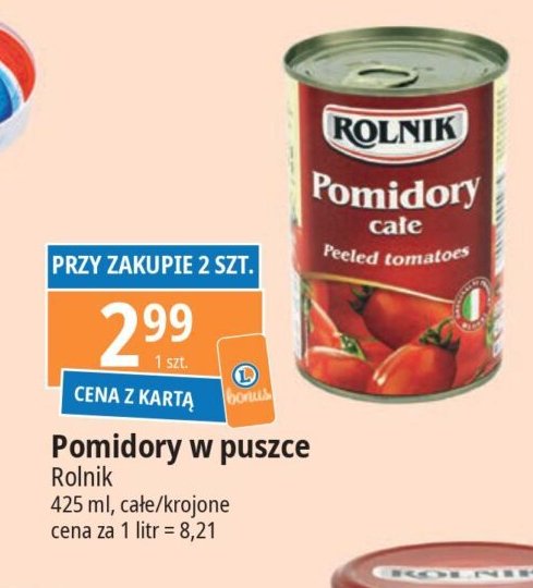 Pomidory całe Rolnik promocja