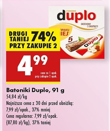 Batoniki Kinder duplo promocja