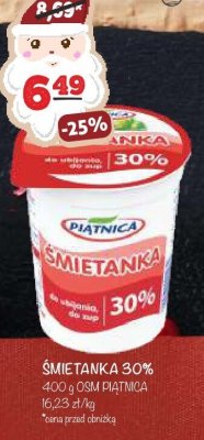 Śmietanka 30% 400g OSM Piątnica promocja w Arhelan