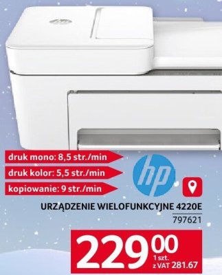 Urządzenie wielofunkcyjne HP 4220E promocja w Selgros