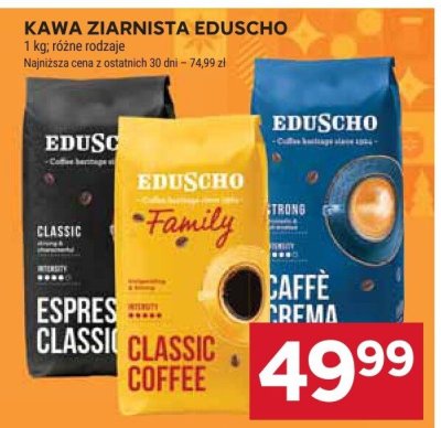 Kawa ziarnista Eduscho promocja w Stokrotka