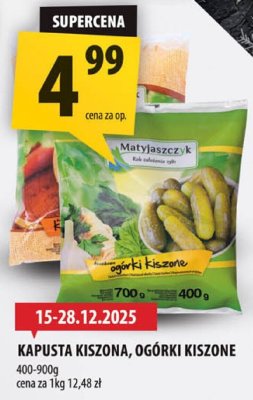Kapusta kiszona, ogórki kiszone promocja w Arhelan