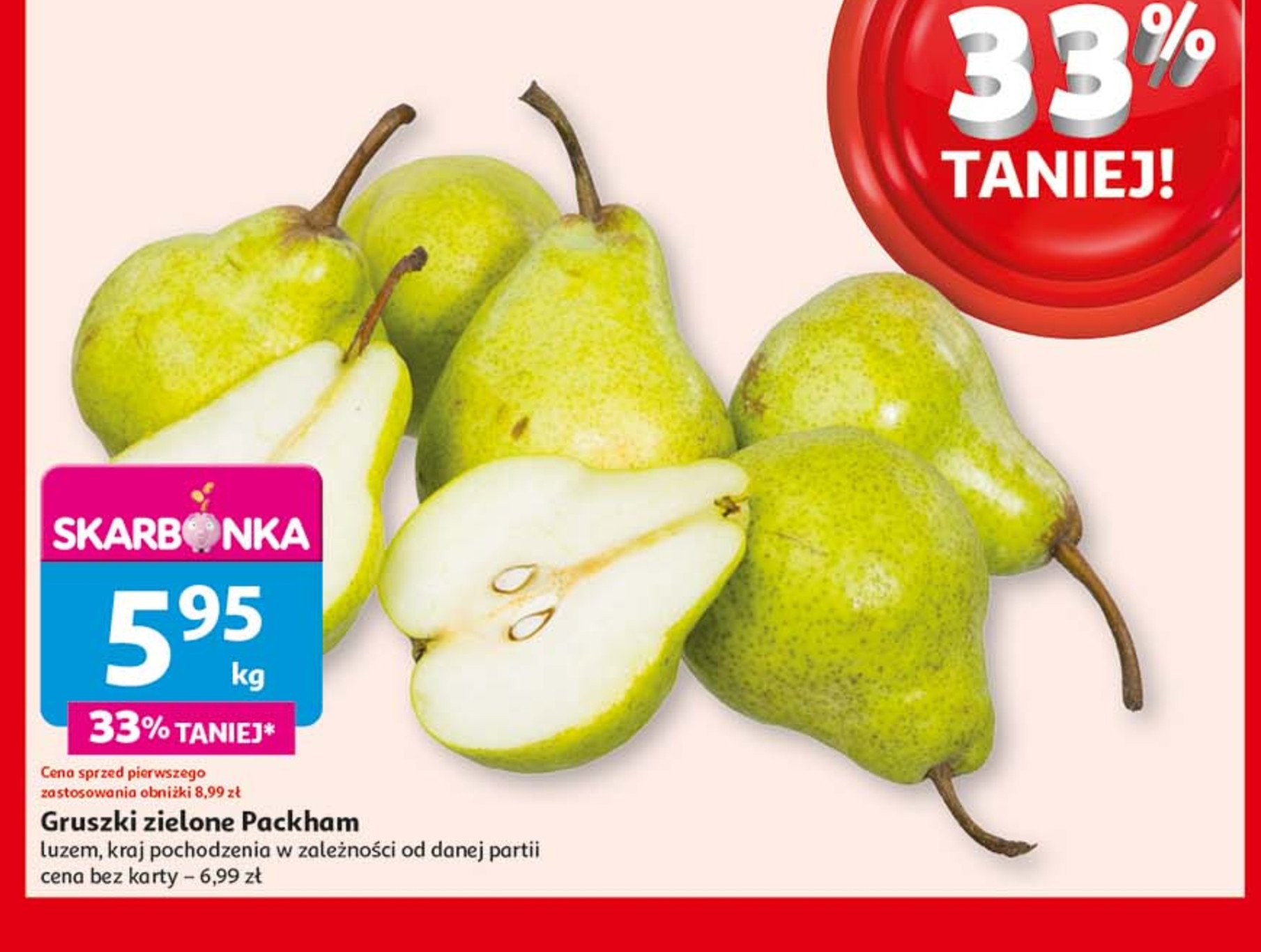 Gruszki pacham promocja w Auchan