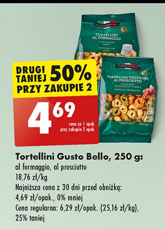 Tortellini z grzybami Gustobello promocja w Biedronka