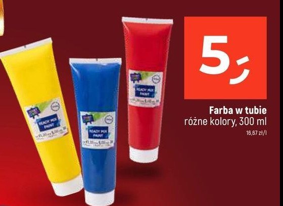 Farba w tubie żółta promocja w Dealz