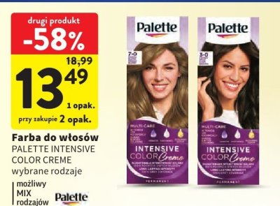 Farba do włosów Palette Intensive Color Creme wybrane rodzaje promocja w Intermarche
