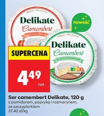 Ser camembert ze szczypiorkiem 120 g promocja w Biedronka