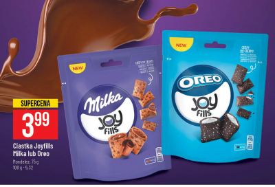 Poduszeczki pszenne z czekolad膮 mleczn膮 Milka joy fills promocja