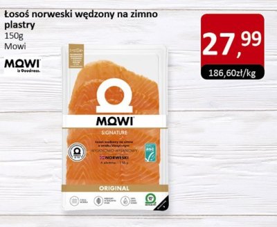 Łosoś norweski wędzony na zimno plastry Mowi promocja w Market Point