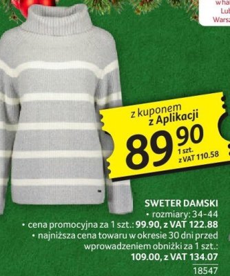 Sweter damski promocja w Selgros
