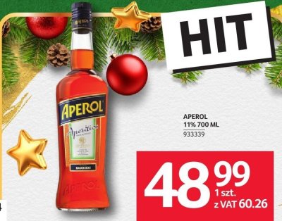 Aperol 11% 700 ML promocja w Selgros