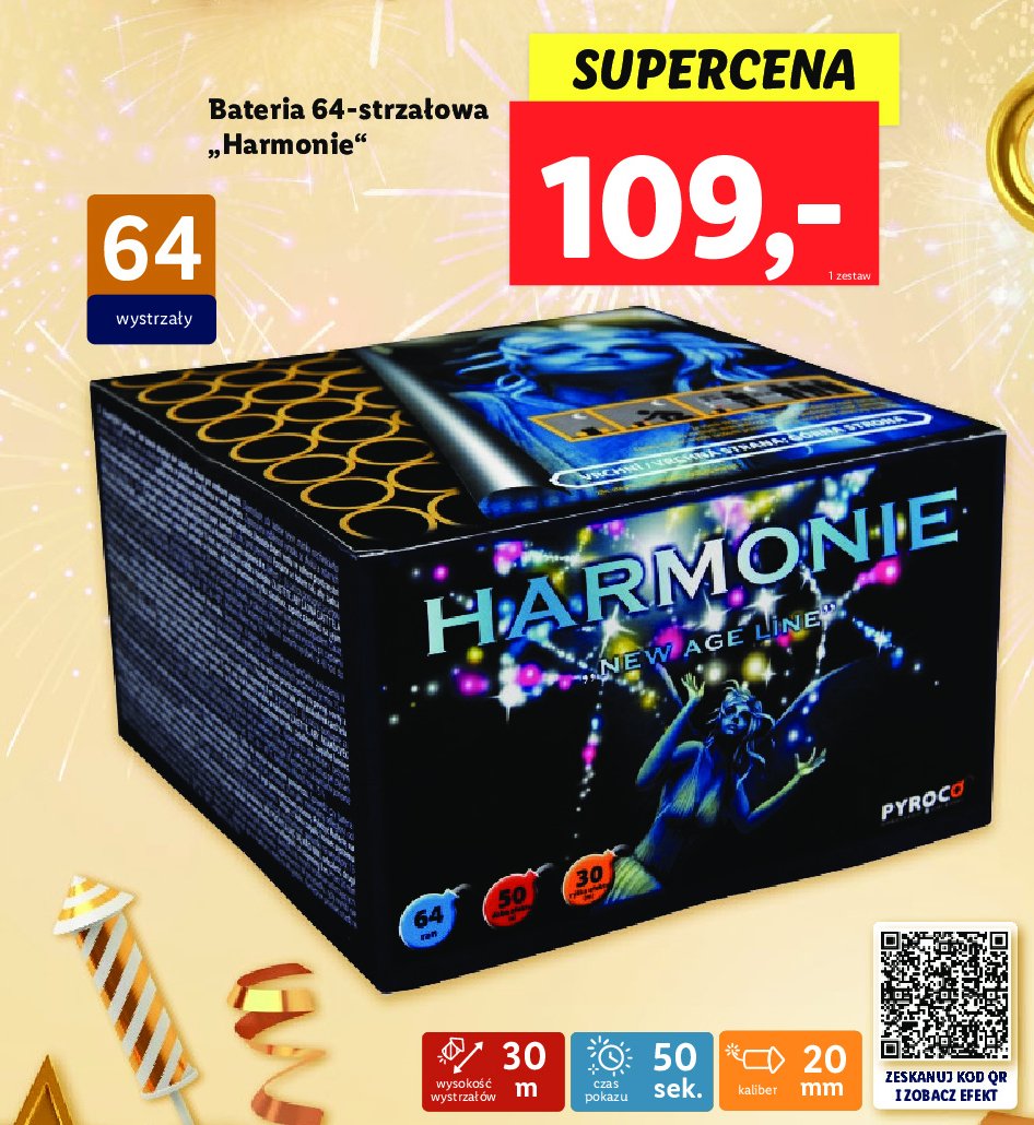 Bateria 64 strza艂贸w harmonie Pyroco promocja
