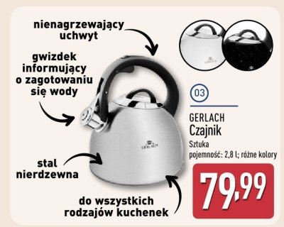 Czajnik 2.5 l Altom design promocja w Aldi