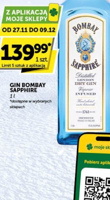 Gin Bombay Sapphire promocja w Euro Sklep