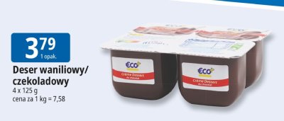 Deser waniliowy/czekoladowy Eco+ promocja w Leclerc