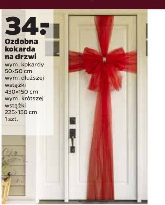 Ozdobna kokarda na drzwi promocja