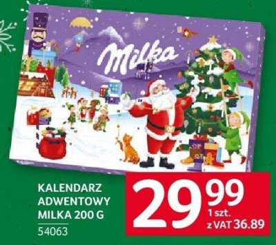 Kalendarz adwentowy Milka 200 g promocja w Selgros