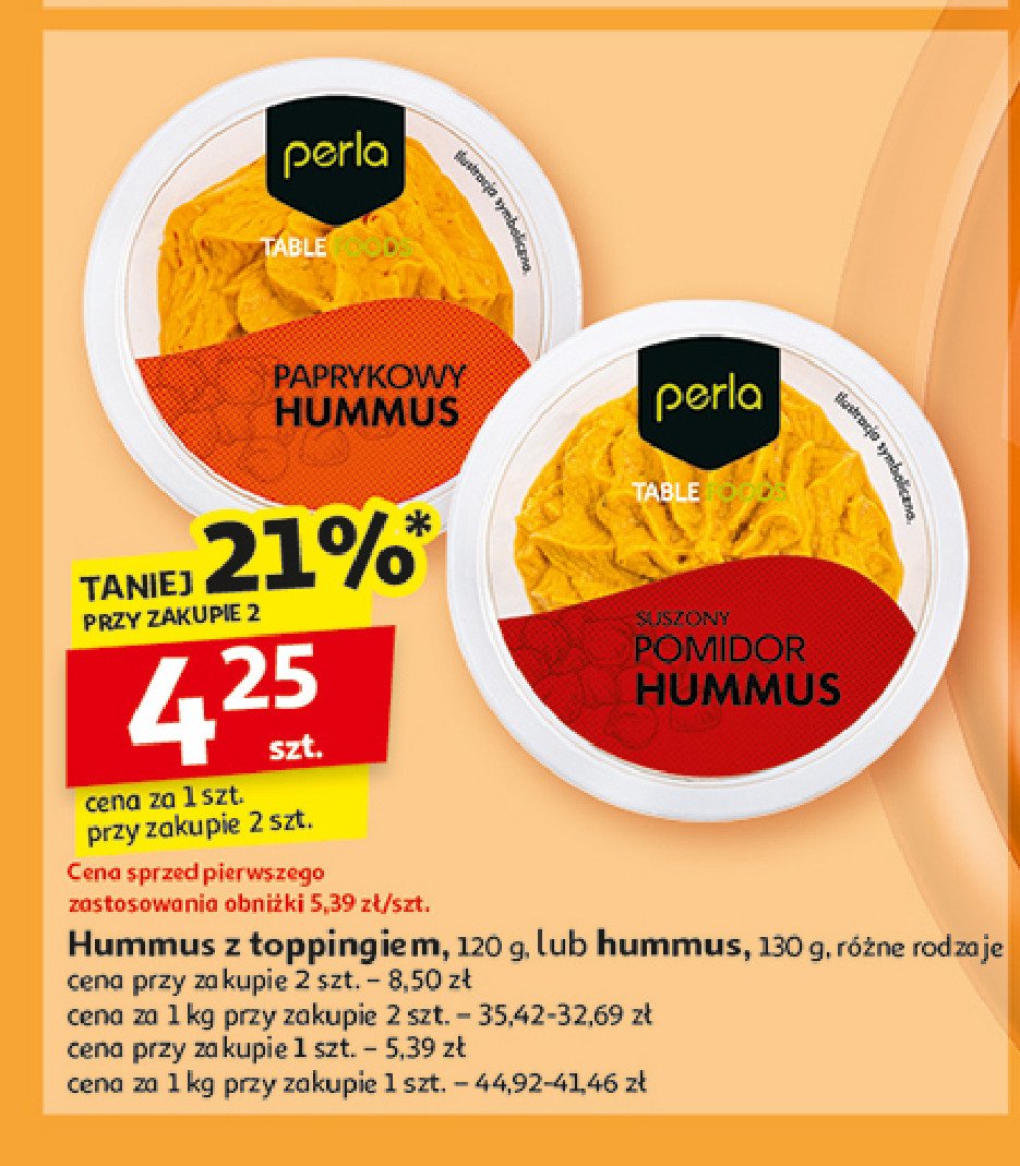 Hummus topping Perla promocja