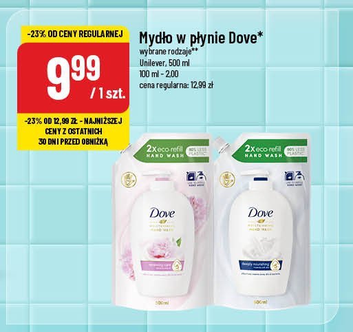 Mydło w płynie renewing care Dove promocja