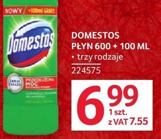 Płyn Domestos 600 + 100 ML promocja w Selgros