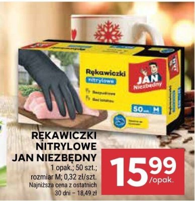 Rękawiczki nitrylowe Jan Niezbędny promocja w Stokrotka
