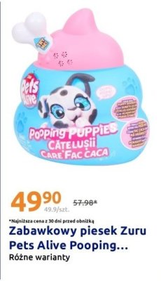 Zabawkowy piesek Pets Alive Pooping Puppies różne warianty promocja w Action