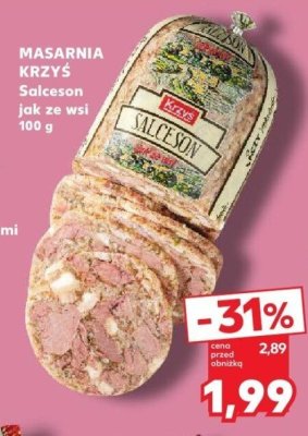 Salceson jak ze wsi 100 g promocja w Kaufland