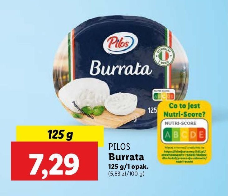 Ser burrata Pilos promocja